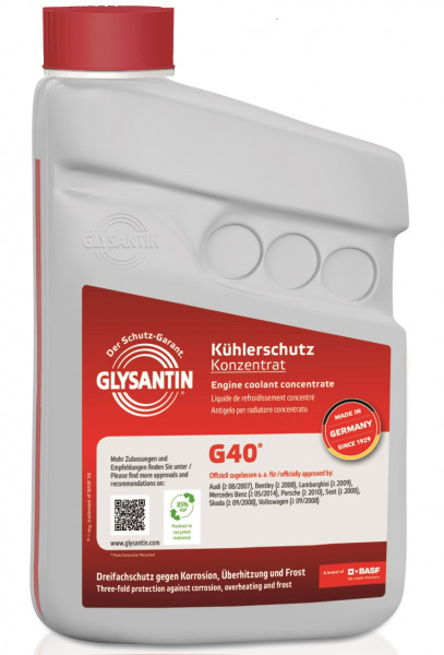 BASF Glysantin G40 1-Liter-Flasche Kühlerfrostschutz