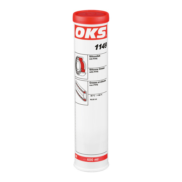 OKS 1149 - Silikonfett mit PTFE für Kunststoff-Metall-Paarungen 400 ml