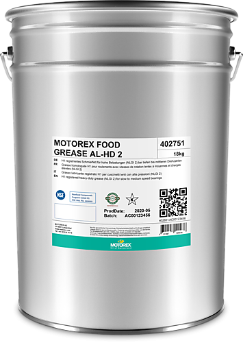 Motorex FOOD GREASE AL-HD 2 - 18 kg Eimer