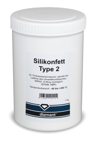 Diamant Silikonfett Type 2 1-kg-Dose Armaturenfett