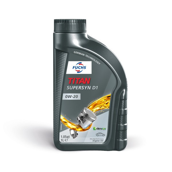 Fuchs Titan Supersyn D1 0W-20 Motoröl 1-Liter-Flasche