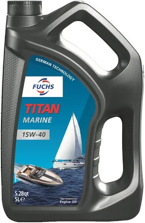 Fuchs Titan Marine SAE 15w40 Bootsmotorenöl 5 Liter Kanister