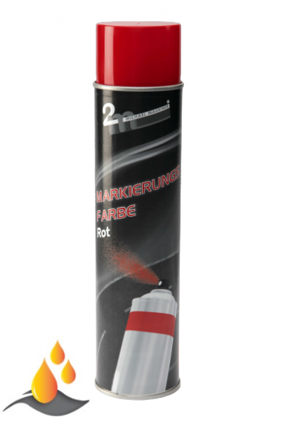 2m Markierungsfarbe rot 600ml