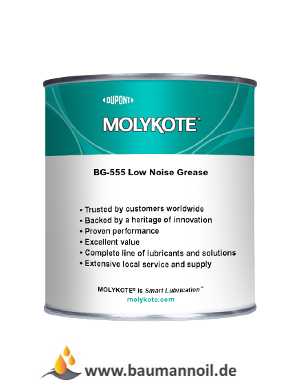 Molykote BG-555 LOW NOISE GREASE - 1 kg Dose