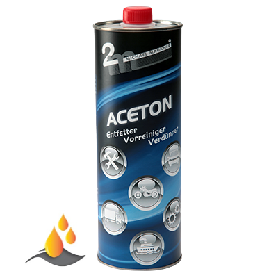 Aceton - 1 L Flasche 2m Maukner