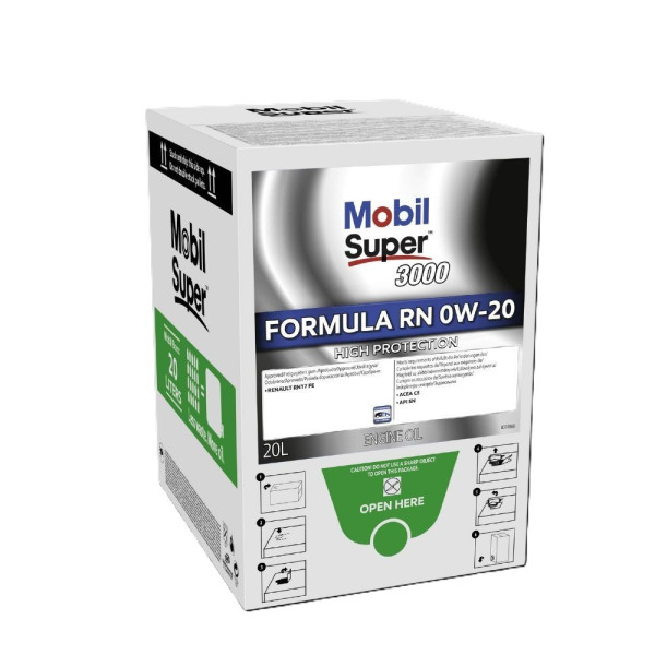 Mobil Super 3000 Formula RN 0W-20 Bag-in-Box