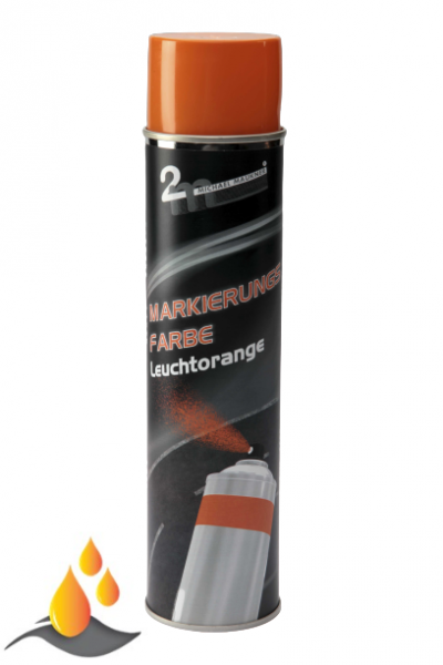 Markierungsfarbe Leuchtorange - 600 ml Dose - 2m Maukner