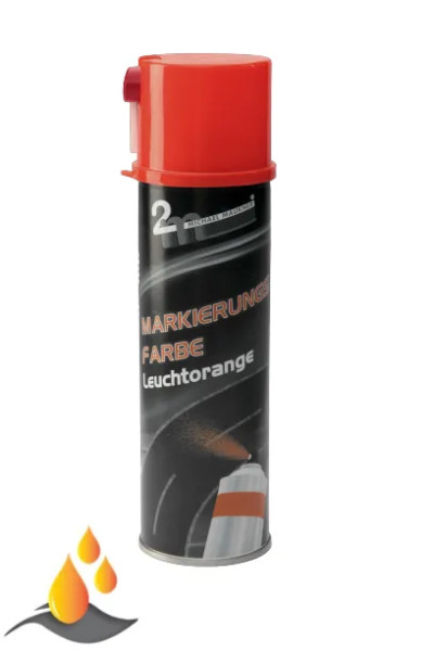 2m Markierungsfarbe leuchtorange 500ml 