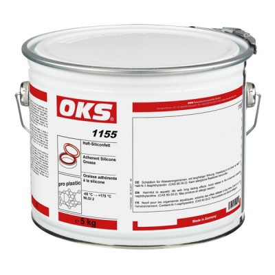 OKS 1155 - Haft-Silikonfett für Elastomere und Kunststoff 5 kg